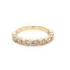 Stackable Round and Marquise Diamond Rings