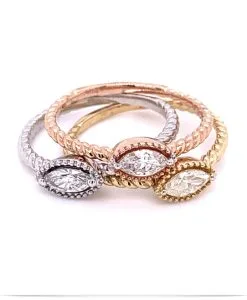 Marquise Stackable Rings