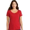 Nike Ladies Dri-FIT Cotton/Poly Scoop Neck Tee