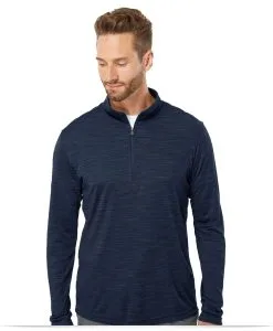 Lightweight Mélange Quarter-Zip Pullover