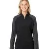Women’s Stripe Block Quarter-Zip Pullover
