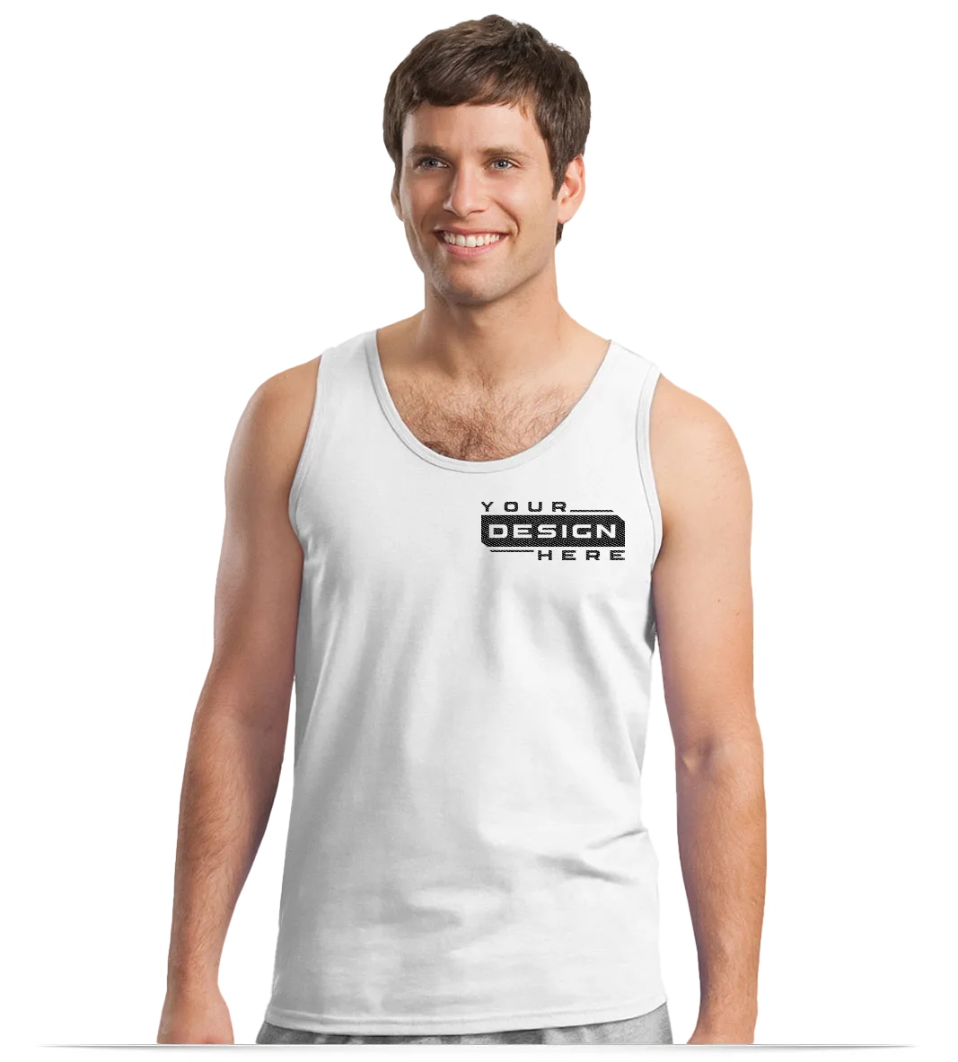 Custom Printed Tank Tops Sleeveless and T-Shirts for Men