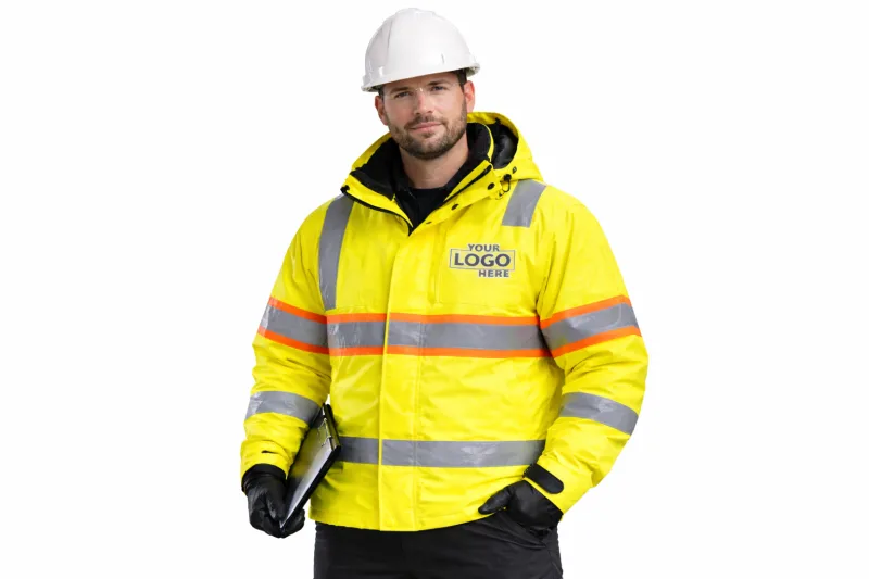 Why Choose Our Custom Embroidered Logo Safety Wear Safety Rain Jackets for Work