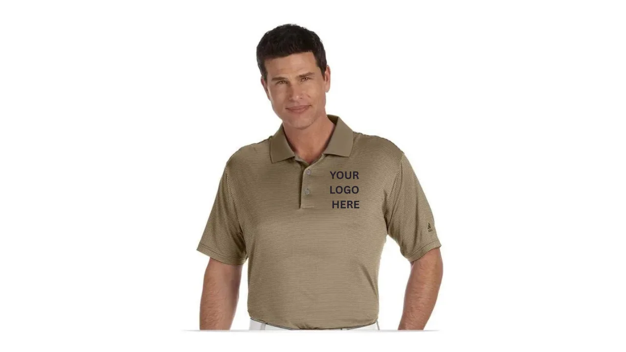Custom Adidas Stripe Polo Shirt