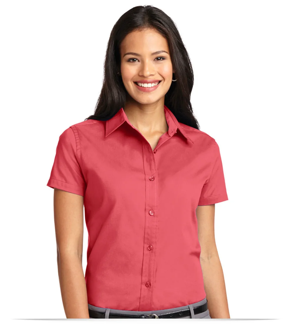 Customize Women’s Short Sleeve Easy Care Twill Shirt