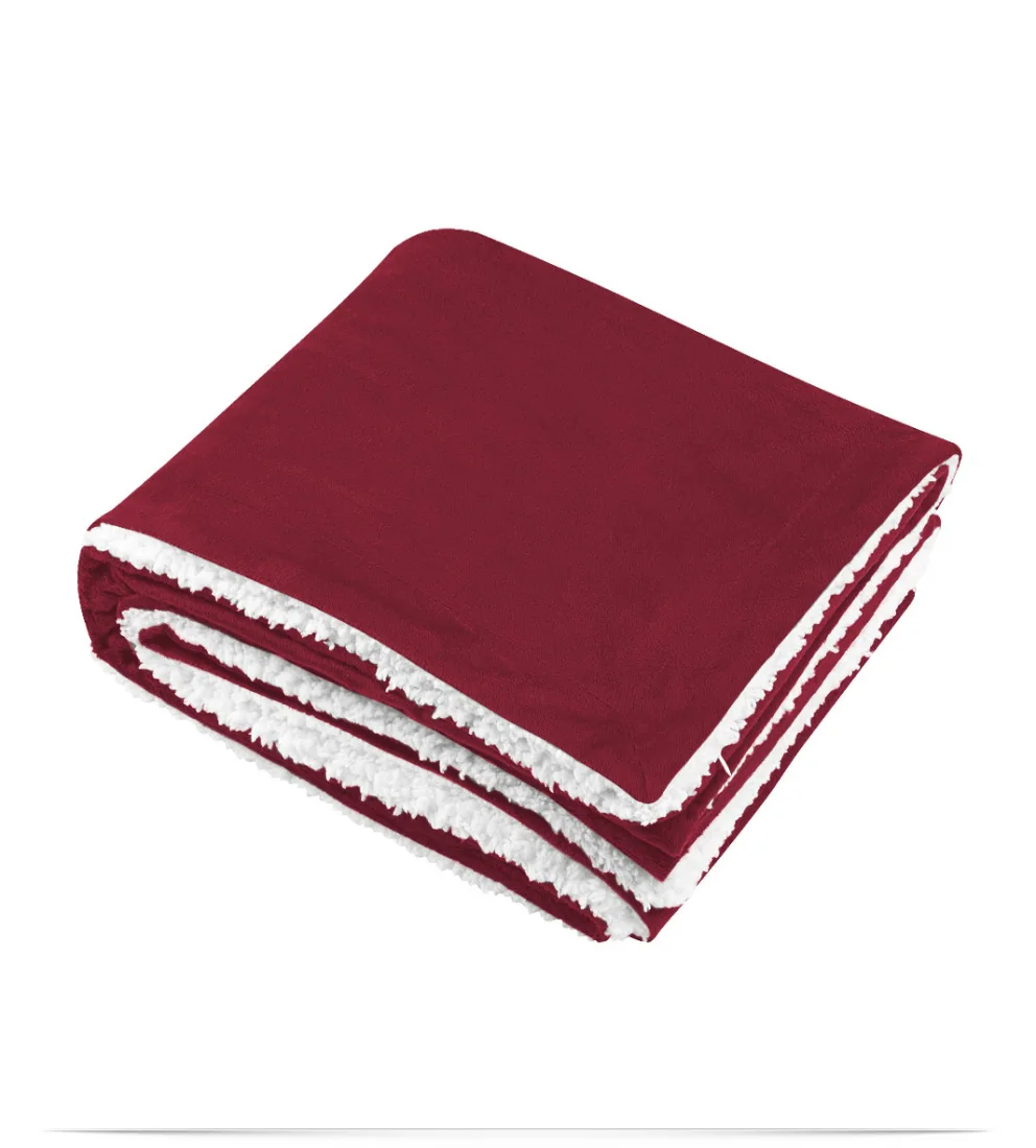 Custom embroidered Sherpa Blankets
