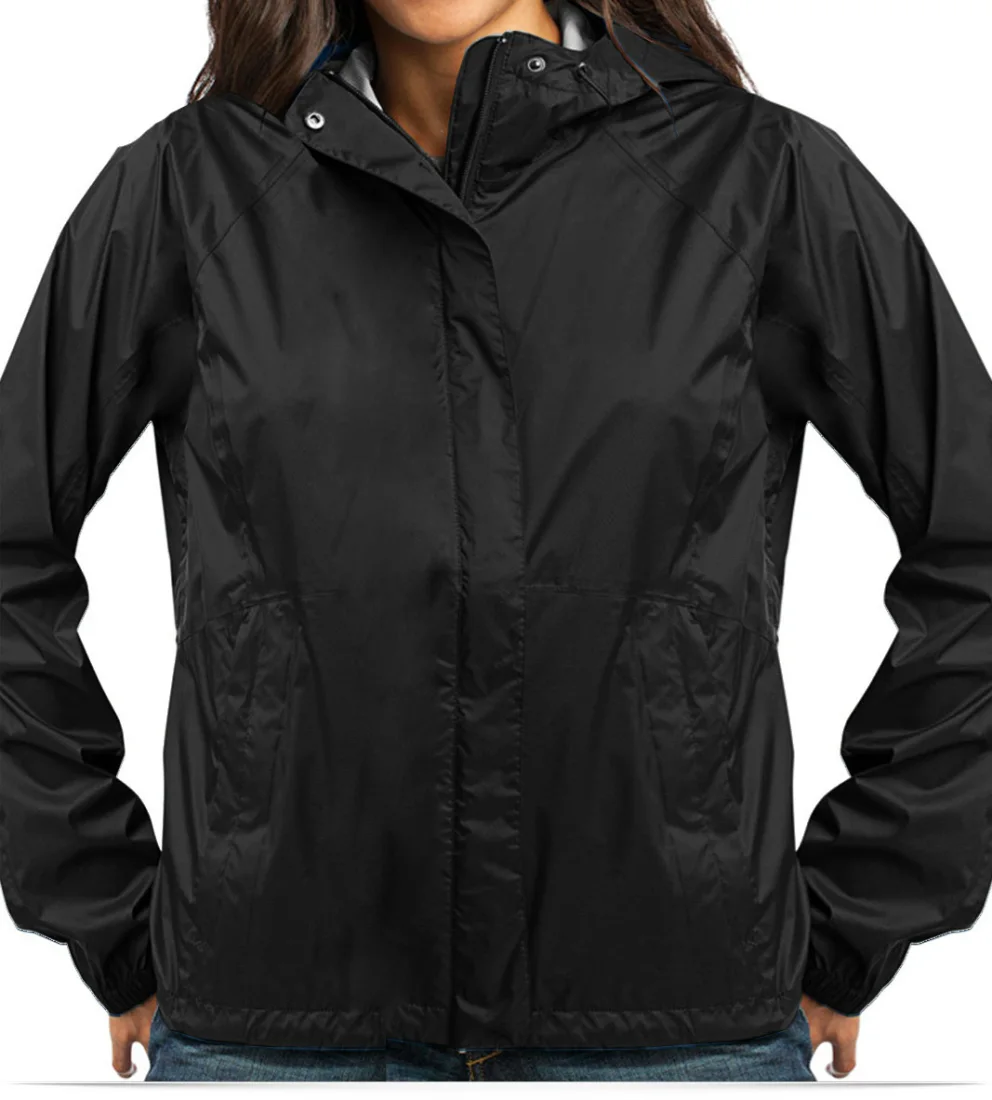 Embroidered Ladies Technical Rain Shell