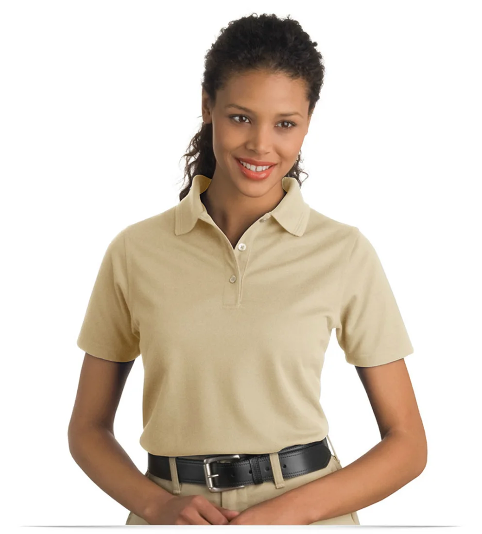Embroidered Ladies Short Sleeve Polo Shirt