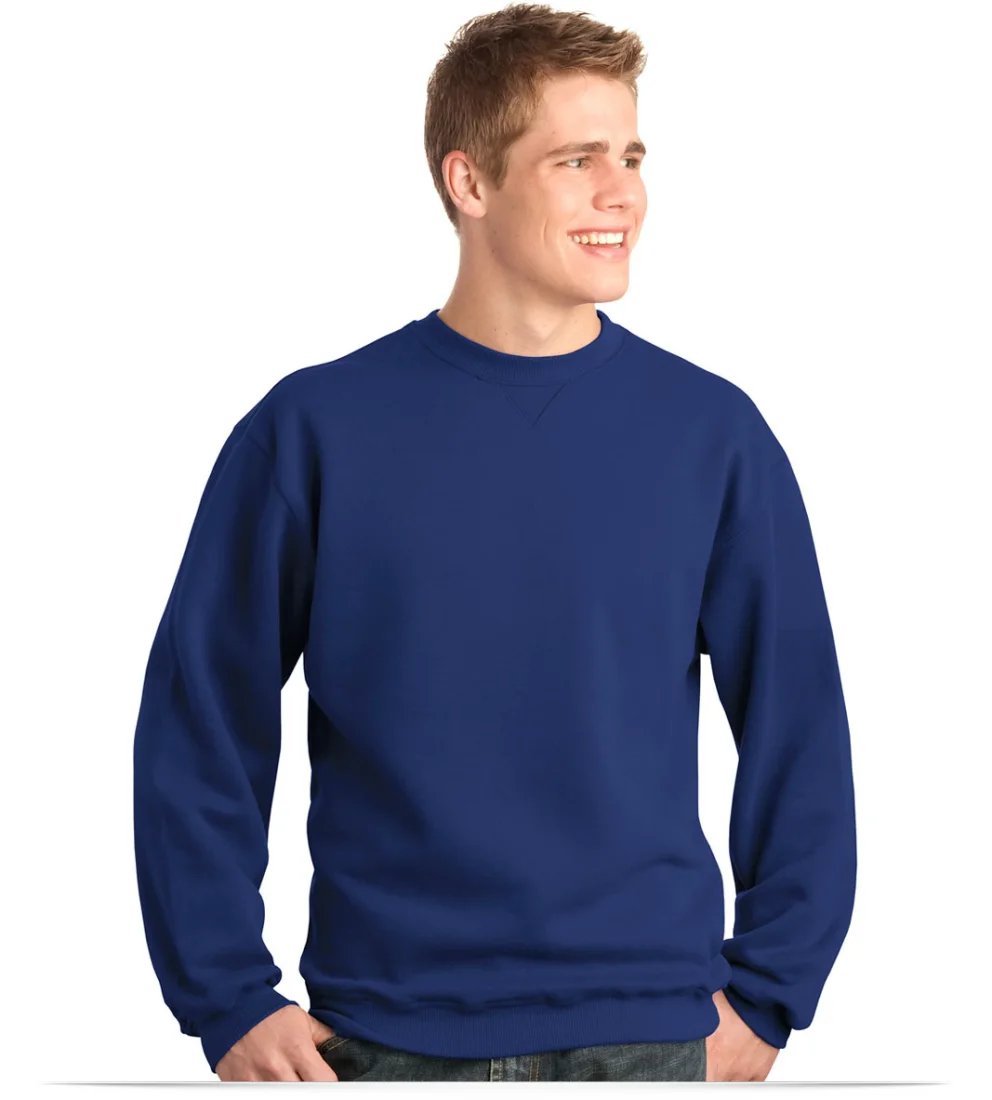 Custom Printed Crewneck Sweatshirt Sueded Fleece