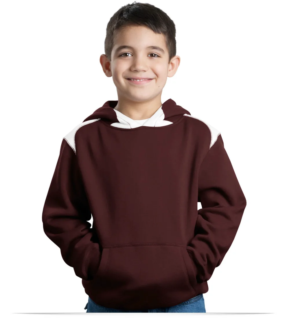 Personalized Youth Pullover Hoodie with Contrast Color