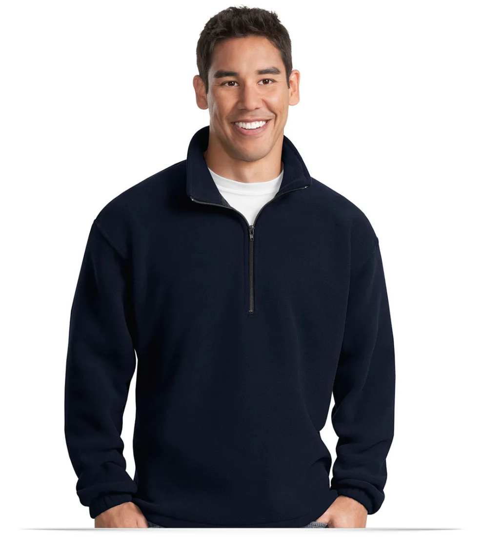 Custom Logo Embroidered Fleece Pullover