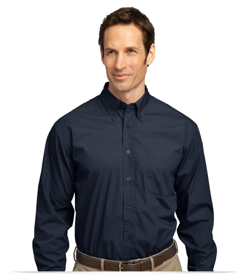 Personalized Long Sleeve Easy Care Soil Resistant Shirt