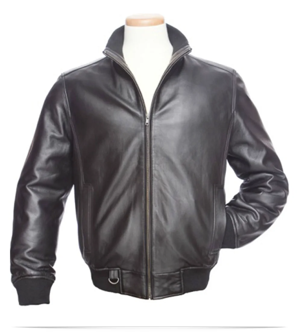 Customize Logo Urban Lambskin Leather Jacket