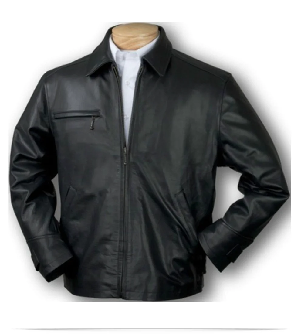 Customize Logo Driver Leather Jacket