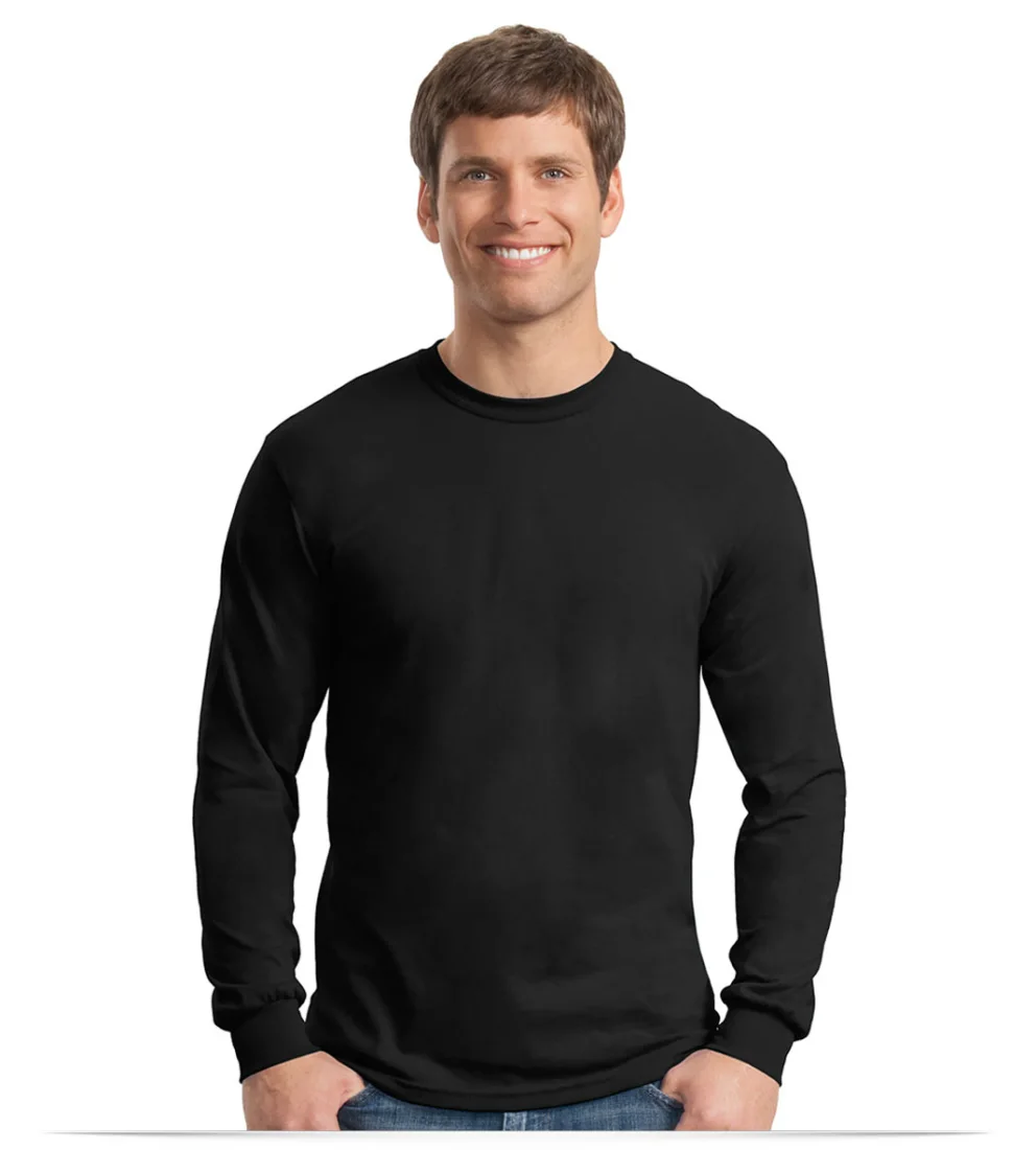 Customize Gildan Cotton/Poly Long Sleeve Tee