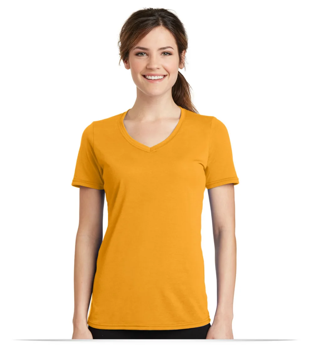 Port and Company Ladies Performance V-Neck Tee