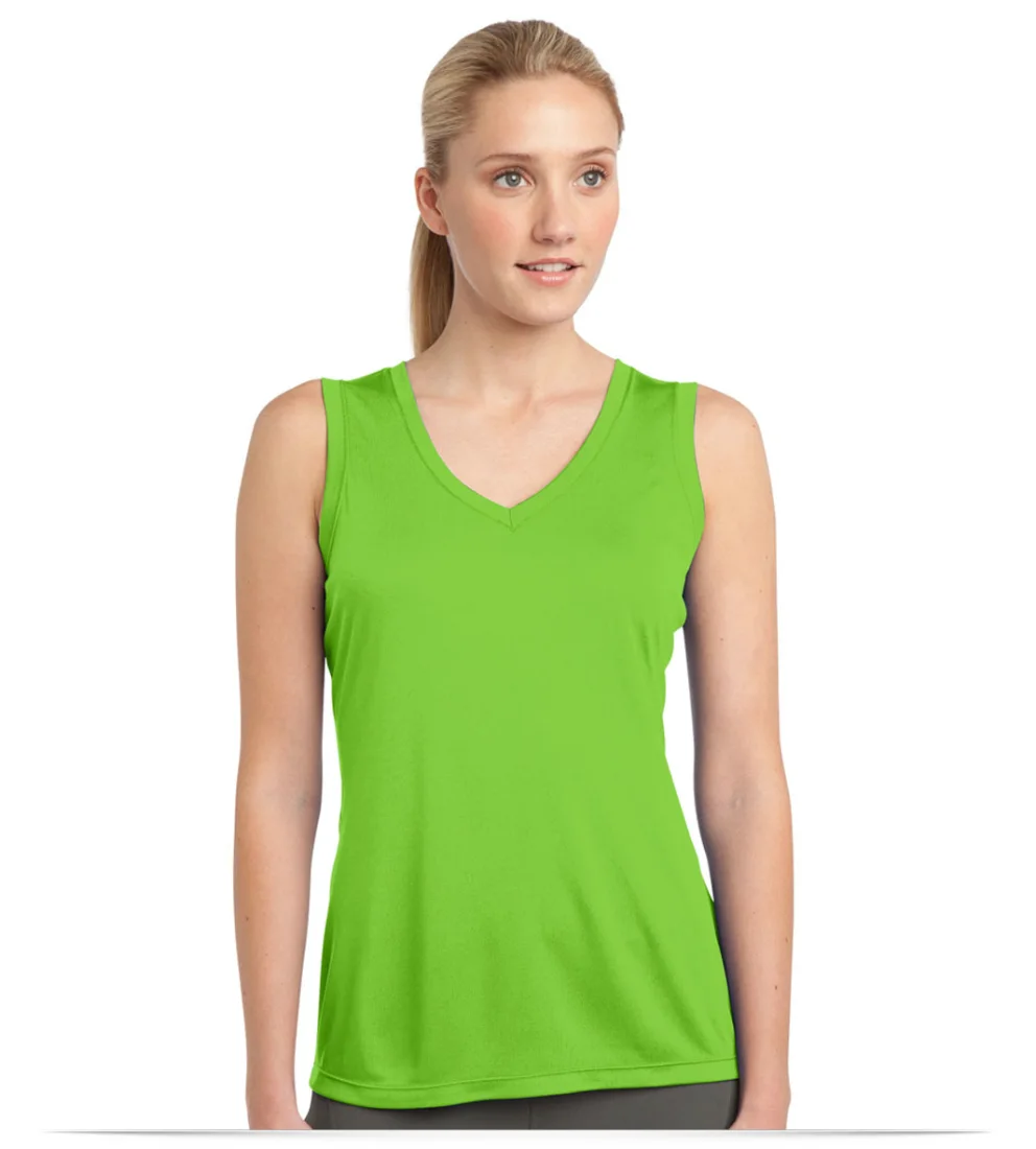 Customize Sport-Tek Ladies Sleeveless V-Neck Tee