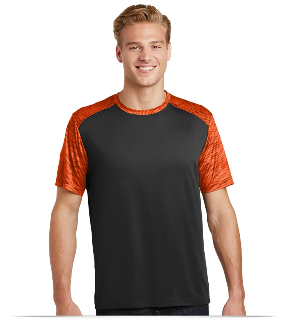 Customize Logo Sport-Tek CamoHex Colorblock Tee