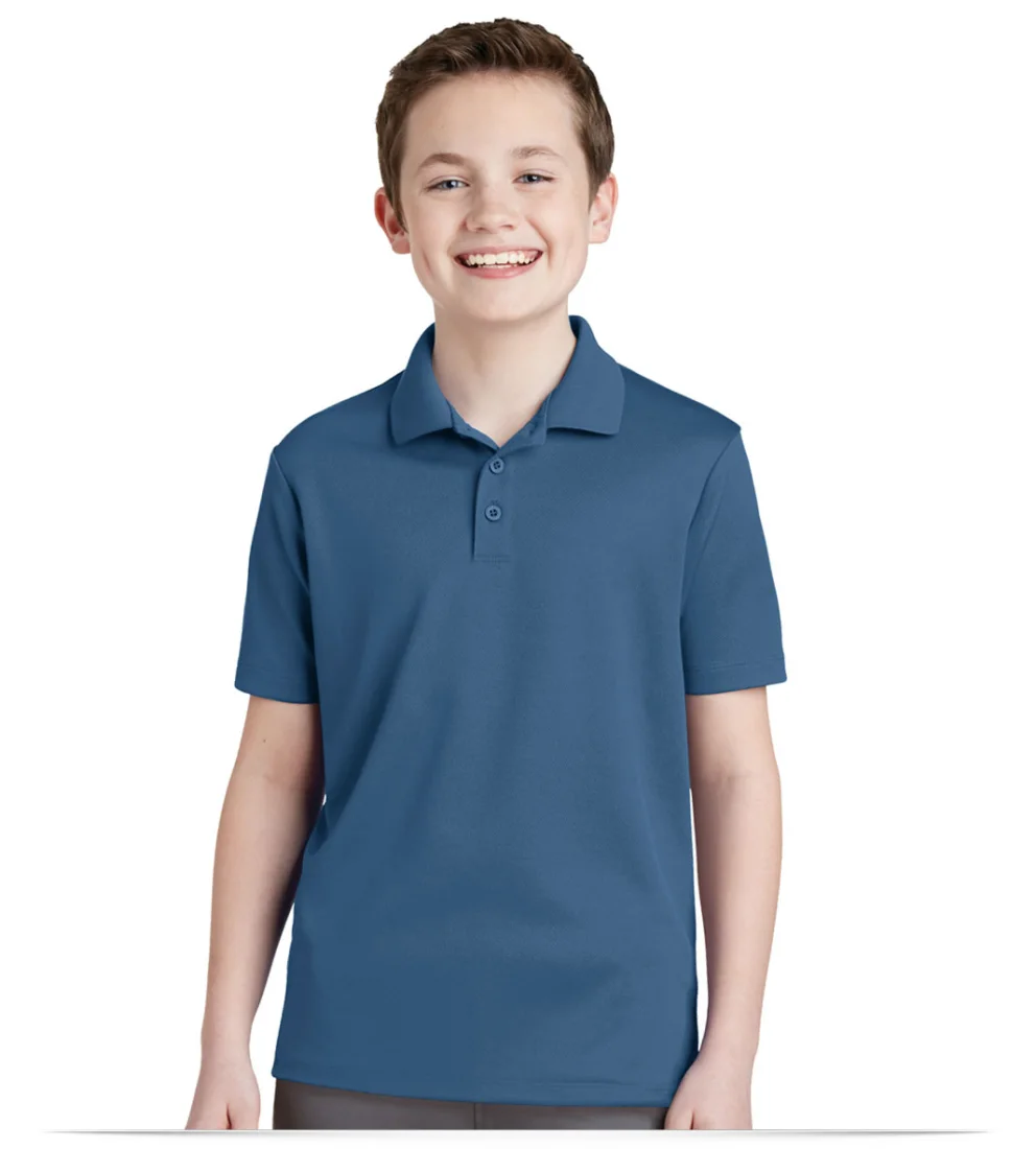 Customize Logo Sport ek Youth RacerMesh Polo