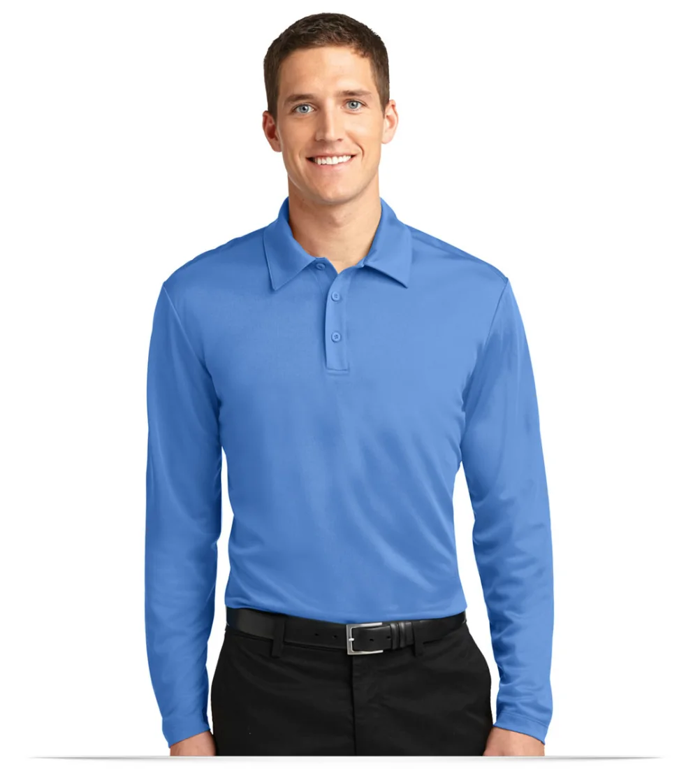 Customize Silk Touch Performance Long Sleeve Polo