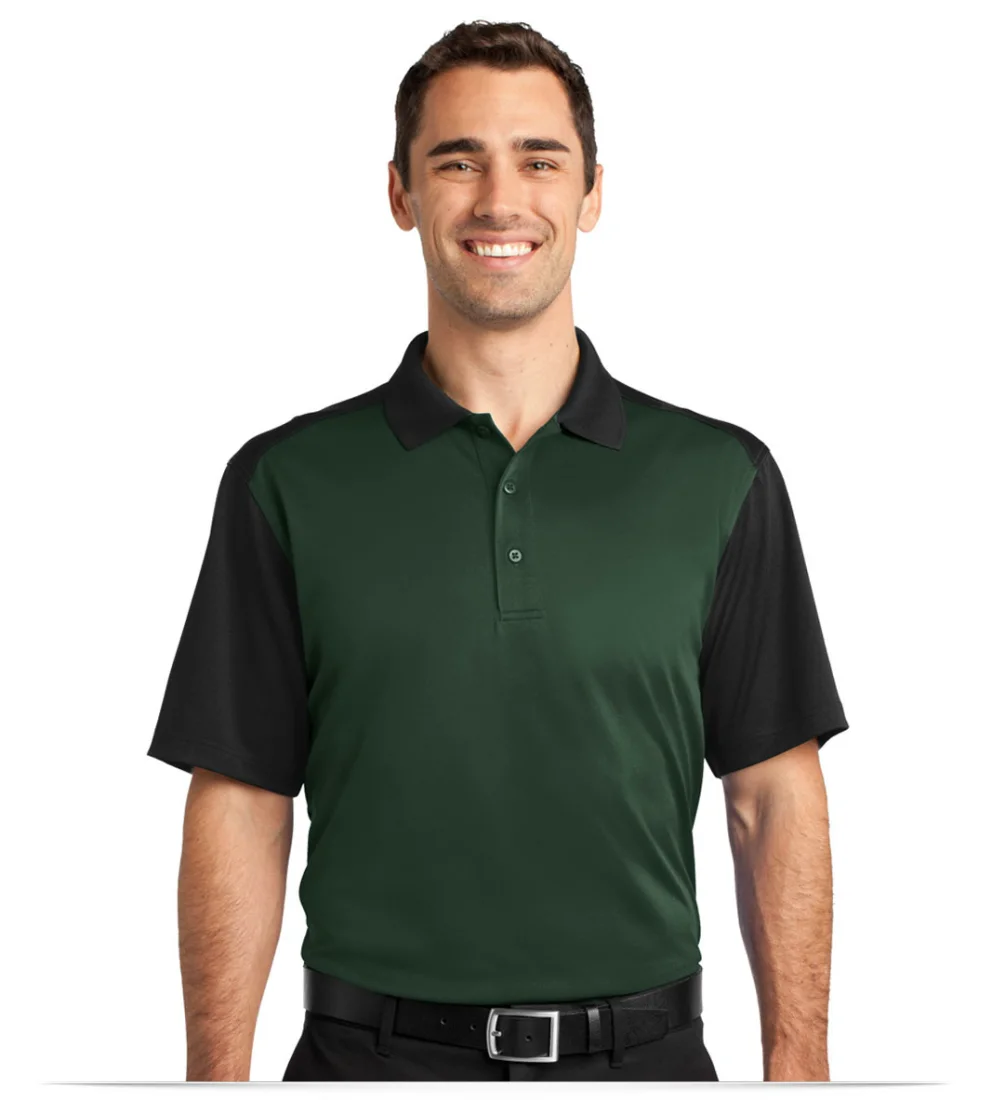 Customize Logo Corner Stone Snag-Proof Blocked Polo