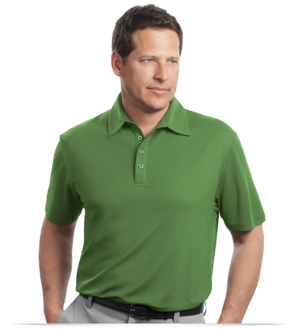 Customize Logo Red House Contrast Stitch Pique Polo