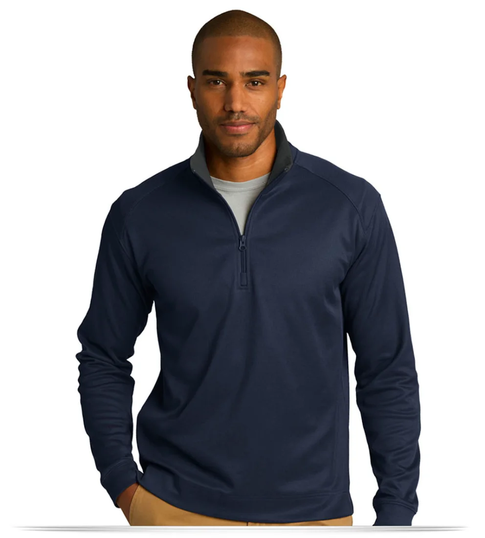 Customize Port Authority Textured 1/4-Zip Pullover