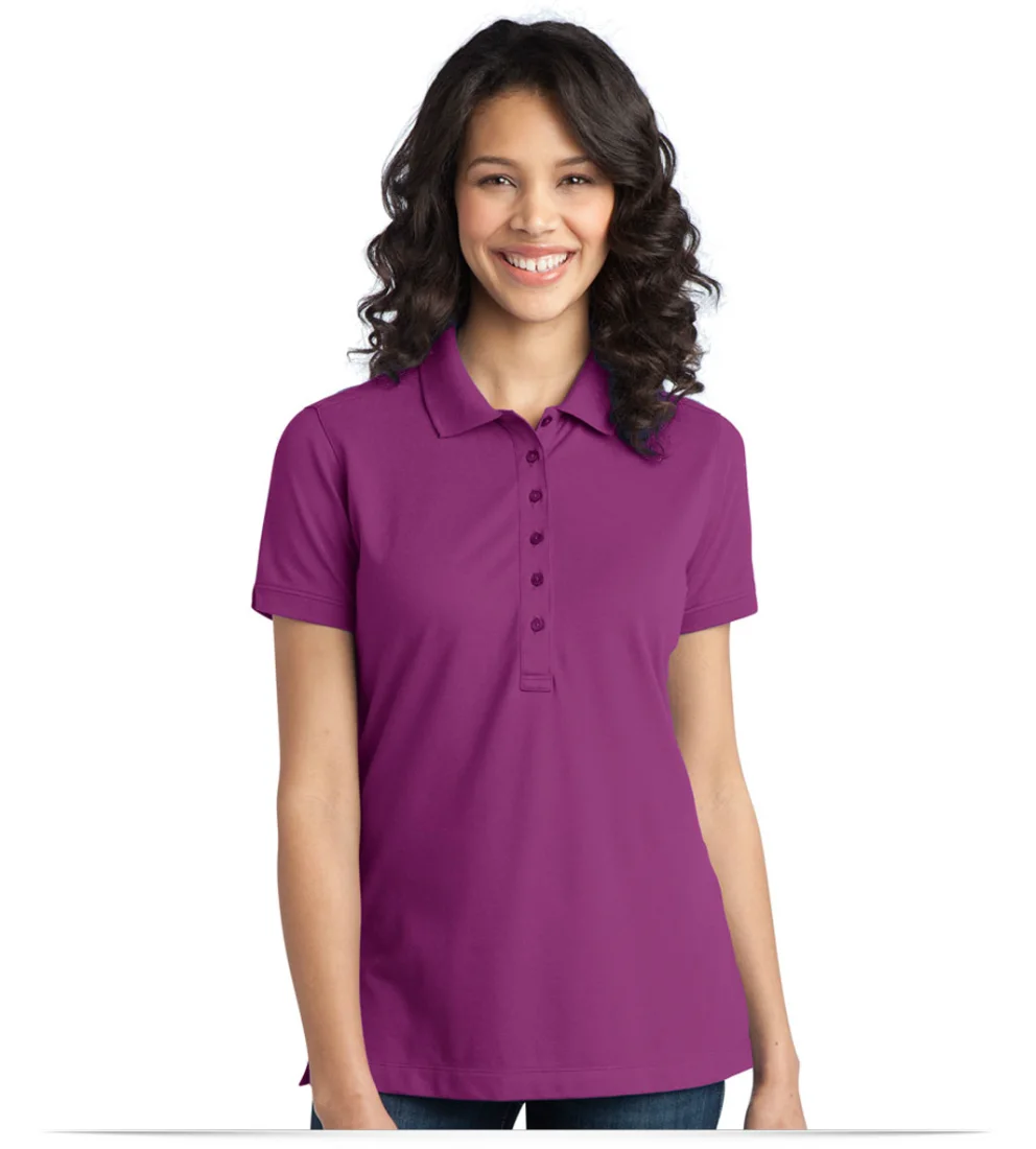 Customize Port Authority Ladies Stretch Pique Polo