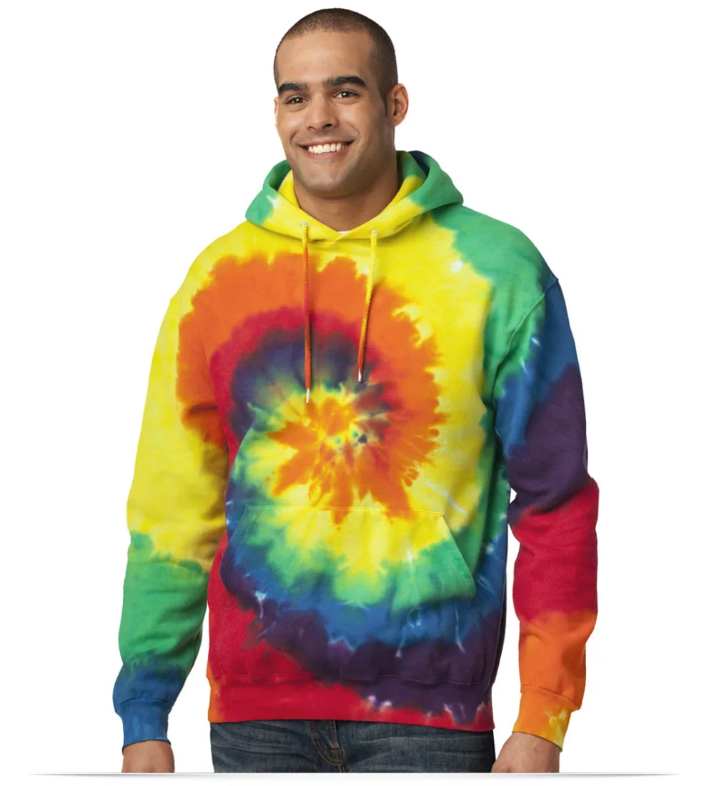 Custom and Embroidered Tie-Dye Sweatshirts for Men
