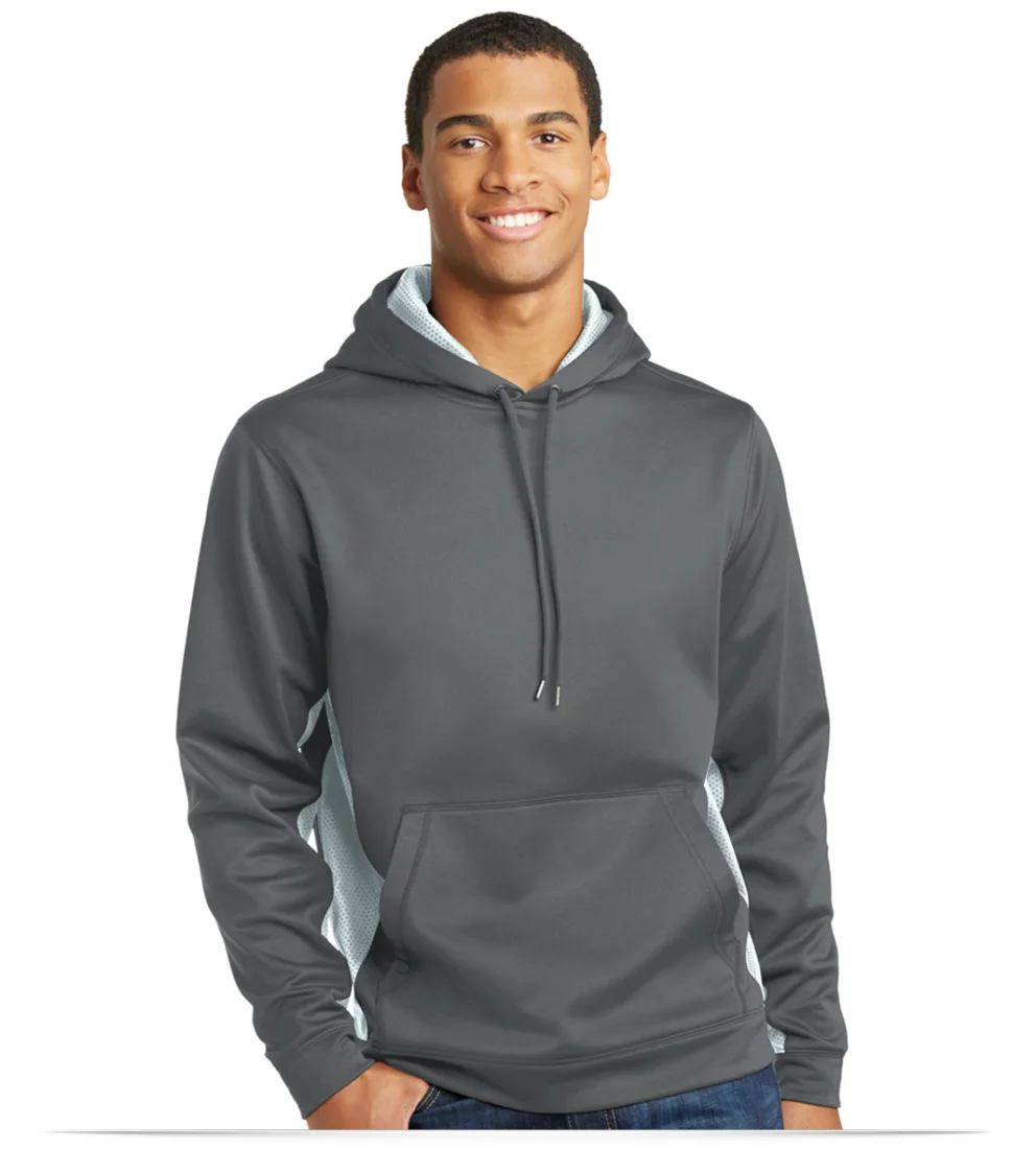 Embroidered Sport-Tek CamoHex Fleece Colorblock Hoodie