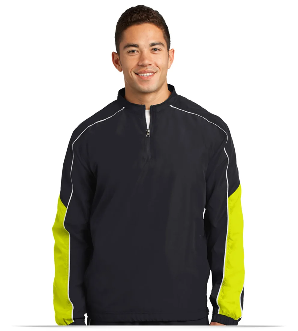 Design Sport-Tek Piped Colorblock 1/4-Zip Wind Shirt