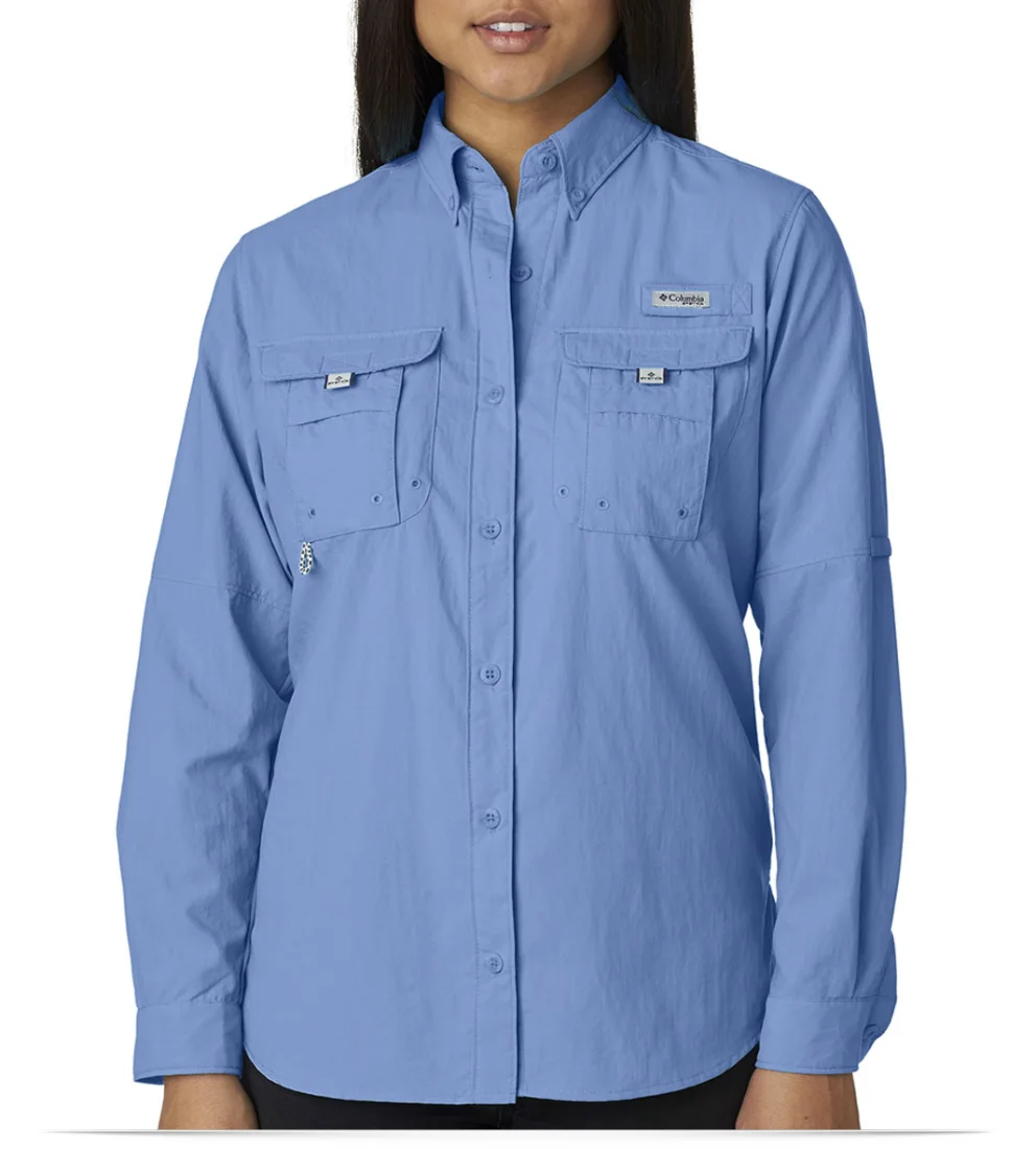 Custom Columbia Ladies Bahama Long-Sleeve Shirt