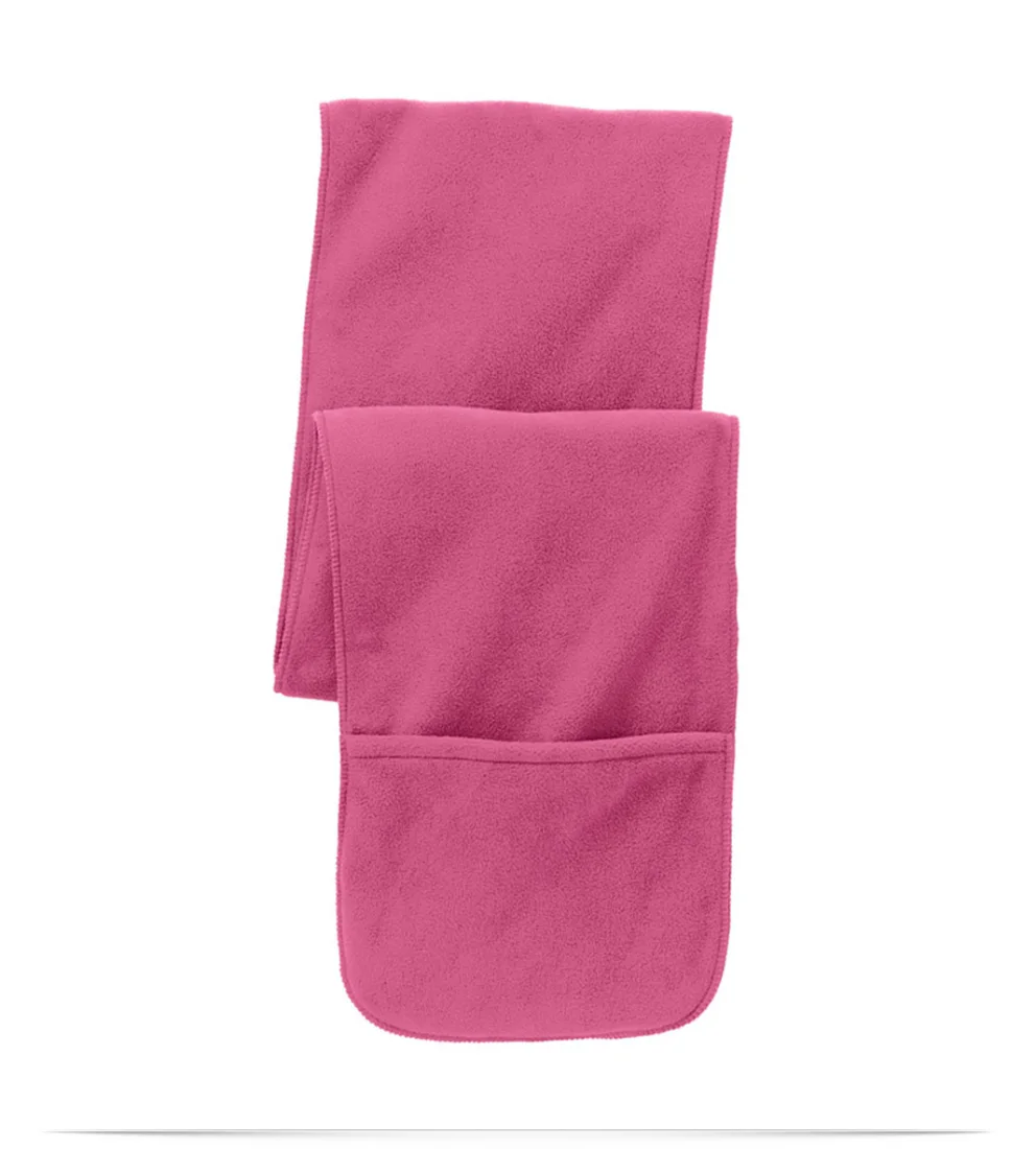 Port Authority Extra Long Fleece Scarf with Pockets