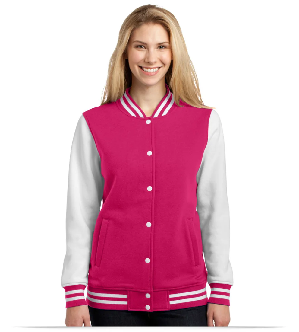 Sport-Tek Ladies Fleece Letterman Jacket