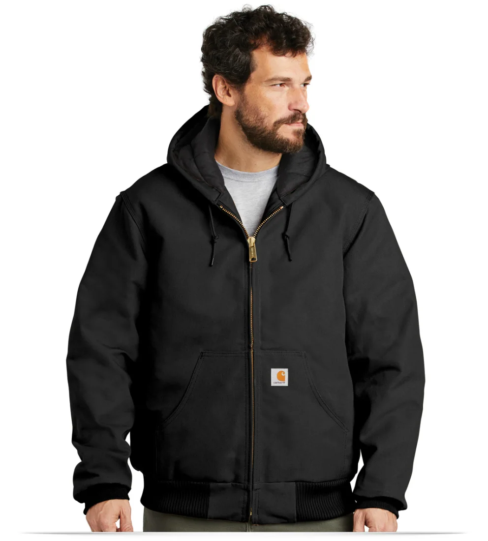 Carhartt Tall Quilted-Flannel-Lined Duck Active Jac