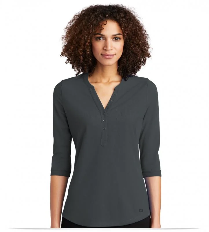 OGIO Ladies Jewel Henley